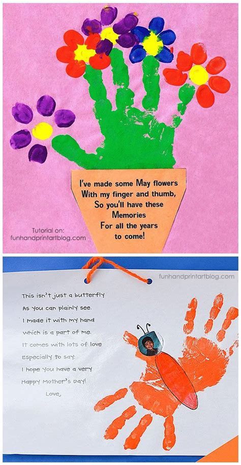 handprint poem for mother's day|More.